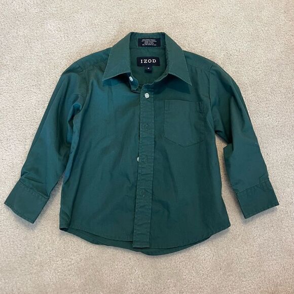 Toddler Boys Izod Button Down Collared Shirt 4T - Picture 1 of 2